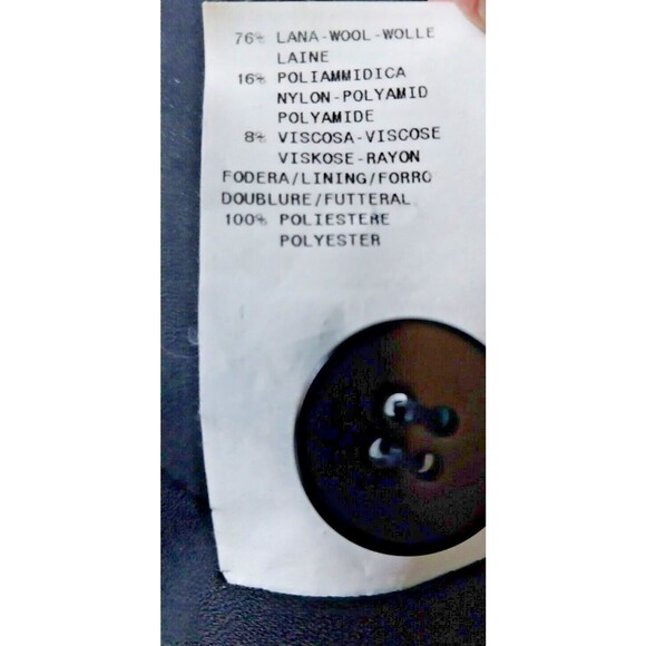 1973 Armani Collezioni Tweed Jacket Black White & Beige Size 8  Blazer Suit - Picture 8 of 11